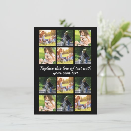 Pas fotocollage en tekst Hoesje-Mate iPhon aan Aankondiging (Staand voorkant)