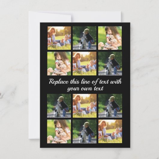 Pas fotocollage en tekst Hoesje-Mate iPhon aan Aankondiging (Voorkant)