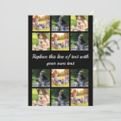 Pas fotocollage en tekst Hoesje-Mate iPhon aan Advieskaart (Staand voorkant)