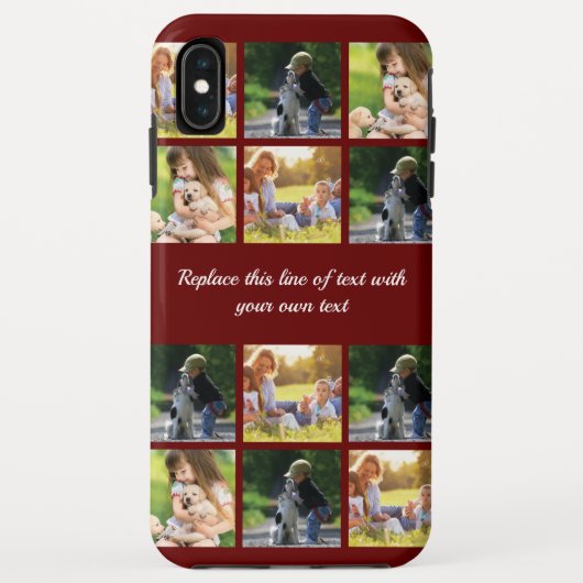 Pas fotocollage en tekst Hoesje-Mate iPhon aan Case-Mate iPhone Case (Achterkant)