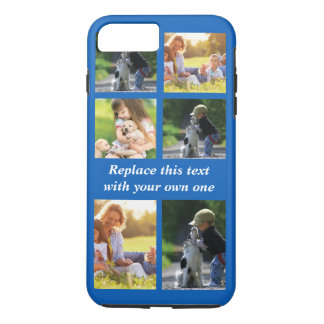 Pas fotocollage en tekst Hoesje-Mate iPhon aan iPhone 8/7 Plus Hoesje