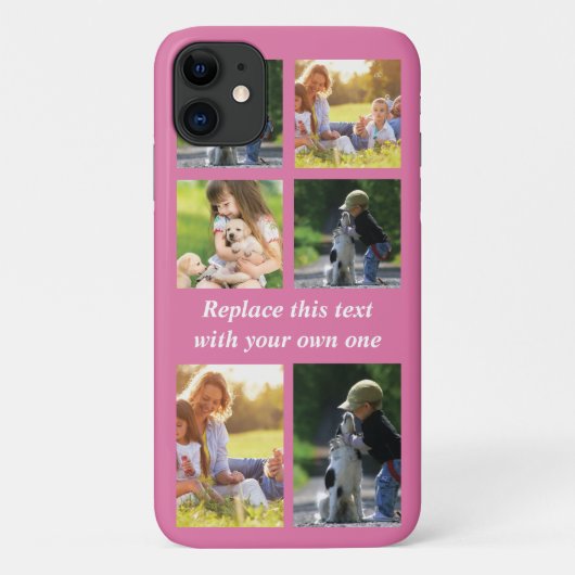 Pas fotocollage en tekst Hoesje-Mate iPhon aan Case-Mate iPhone Case (Achterkant)