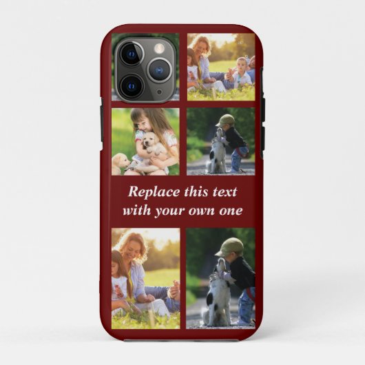 Pas fotocollage en tekst Hoesje-Mate iPhon aan Case-Mate iPhone Case (Achterkant)