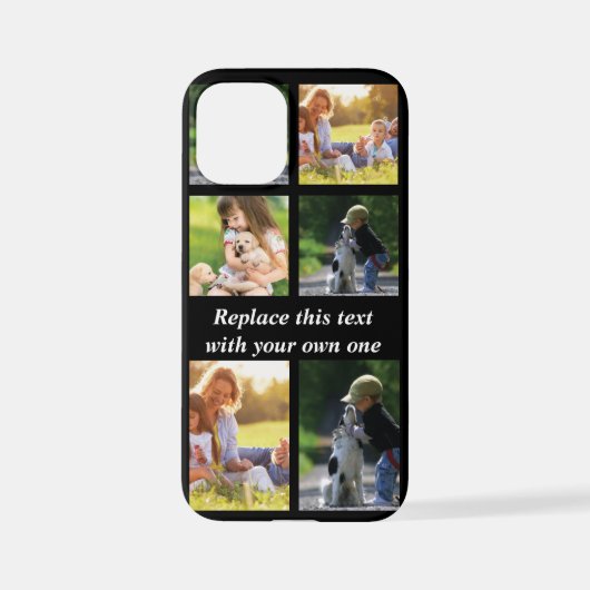 Pas fotocollage en tekst Hoesje-Mate iPhon aan iPhone Hoesje (Achterkant)
