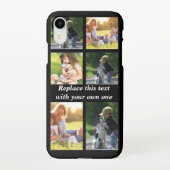 Pas fotocollage en tekst Hoesje-Mate iPhon aan iPhone Hoesje (Achterkant)