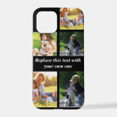 Pas fotocollage en tekst Hoesje-Mate iPhon aan iPhone Hoesje (Achterkant)