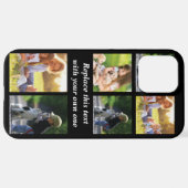 Pas fotocollage en tekst Hoesje-Mate iPhon aan iPhone Hoesje (Achterkant horizontaal)