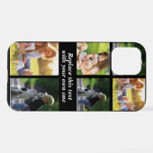 Pas fotocollage en tekst Hoesje-Mate iPhon aan iPhone Hoesje (Achterkant horizontaal)