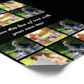 Pas fotocollage en tekst Hoesje-Mate iPhon aan Poster (Hoek)