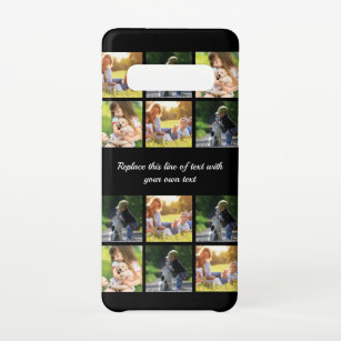 Pas fotocollage en tekst Hoesje-Mate iPhon aan Samsung Galaxy S10 Hoesje