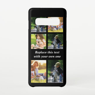Pas fotocollage en tekst Hoesje-Mate iPhon aan Samsung Galaxy S10 Hoesje
