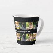 Pas fotocollage en tekst latte mok aan (Rechterhoek)