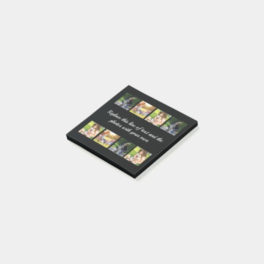 Pas fotocollage en tekst post-it nota's aan post-it® notes (Schuin)