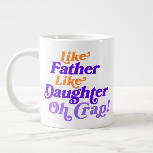 Pas foto's aan zoals vader als dochter Grappig Grote Koffiekop (Links)