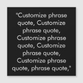 Pas fragment aan met een elegante zwarte witte mag (Voorkant)