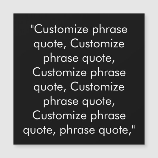 Pas fragment aan met een elegante zwarte witte mag (Voorkant)