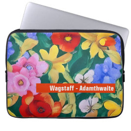 Pas Frida Kahlo Design Laptop Sleeve aan