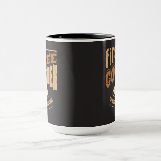 Pas Funny First Coffee en Mok aan (Midden)