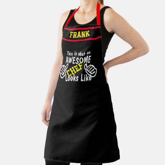 Pas Funny Geweldige Chef #fatherday Mannen aan Schort (Insitu)