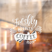Pas Gebrouwen Koffie Raamsticker (Vel 2)