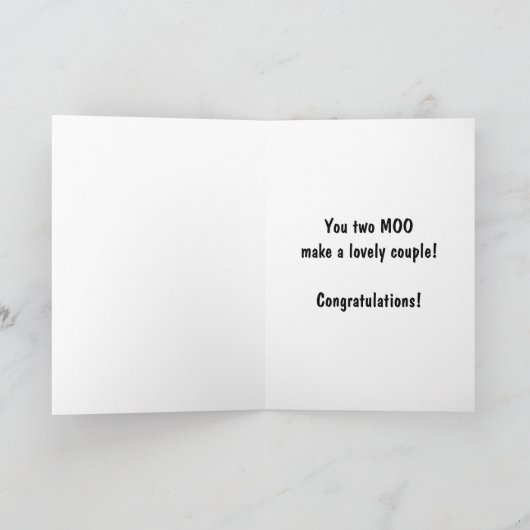 pas geëngageerd rund kaart (Binnen)