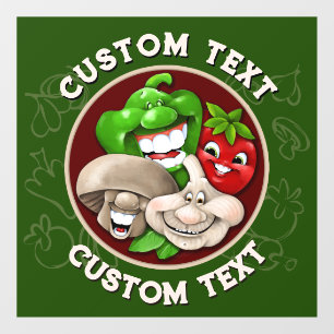 PAS Gelukkig Italiaans Eten Restaurant Keuken AAN Raamsticker