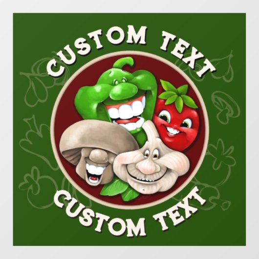 PAS Gelukkig Italiaans Eten Restaurant Keuken AAN Raamsticker (Vel)