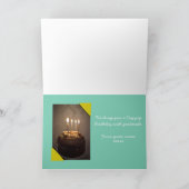 Pas Gelukkige Verjaardag met een Gelukkige Uil aan Kaart (Binnen)