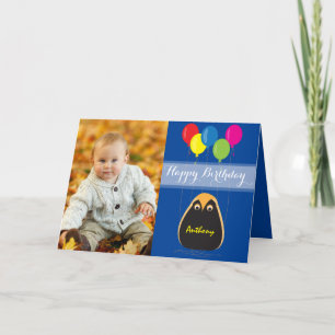 Pas Gelukkige Verjaardag met een Gelukkige Uil aan Kaart