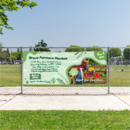 Pas Generic Farmers Market Organic Groenten aan Spandoek
