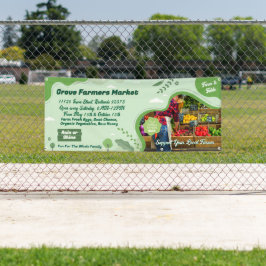 Pas Generic Farmers Market Organic Groenten aan Spandoek