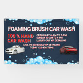 Pas generieke grote autowaszaken aan spandoek (Horizontaal)