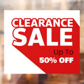 Pas generieke uitverkoop tot procent uit raamsticker (Vel 2)