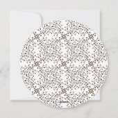 Pas getrouwd 1 Kerstmis Foto van de heer & mevrouw Feestdagenkaart (Achterkant)