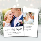 Pas getrouwd 2 Foto Feestdagenkaart