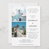 Pas getrouwd B 3 Ontvangst van foto's en Typografi Kaart (Achterkant)