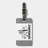 Pas getrouwd bagagelabel (Voorkant verticaal)