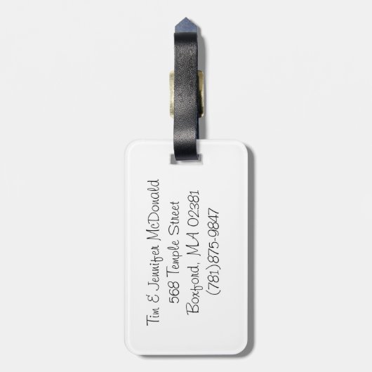 Pas getrouwd Bagagelabel (Achterkant verticaal)