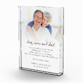 Pas getrouwd Bedankt voor ouders die wedden Fotoblokken (Rechts)