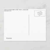 Pas getrouwd Bliss Aankondigingskaart (Achterkant)