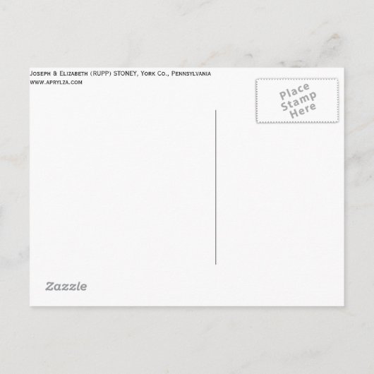 Pas getrouwd Bliss Aankondigingskaart (Achterkant)