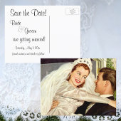  Pas getrouwd Bride Groom Wedding sparen de Datum Aankondigingskaart