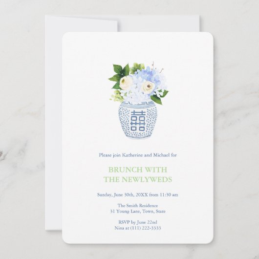 Pas getrouwd Brunch, 's Morning After Wedding Part Kaart (Voorkant)