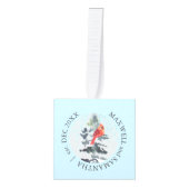 Pas getrouwd Custom Eerste Kerstmis Foto Decoratie (Voorkant)