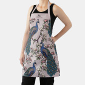 Pas getrouwd de heer en mevrouw Floral Peacock Blu Schort (Insitu)