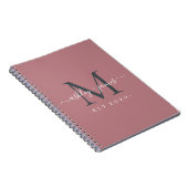 Pas getrouwd de heer mevrouw monogram noemt het ja notitieboek (Rechterzijde)