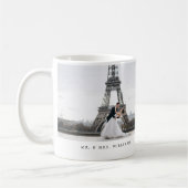 Pas getrouwd de heer & Mrs Modern Foto Collage Koffiemok (Links)