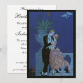 Pas getrouwd Deco Bridal Shower Uitnodiging (Voorkant / Achterkant)