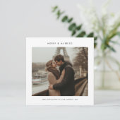 Pas getrouwd eerste jaar vrolijk & getrouwd kerst feestdagenkaart (Staand voorkant)