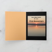 Pas getrouwd Eerste Jubileum Ierse afpersing Kaart (Binnen)